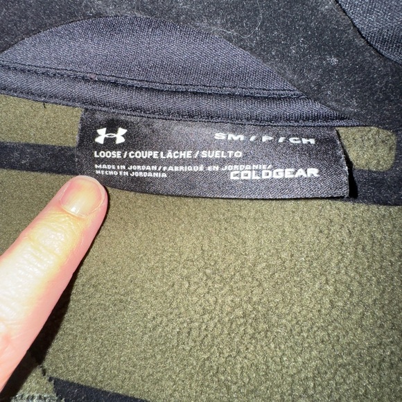 Under Armour Olive Quarter-Zip Pullover - Picture 4 of 7
